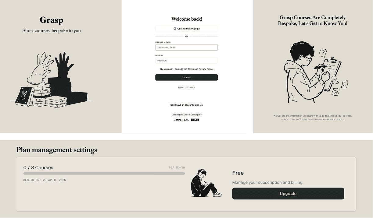 Illustrations created with Ilus AI for Grasp.study