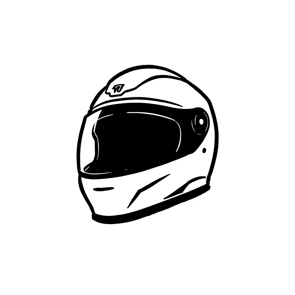 Illustration of 3D Full Face Helmet