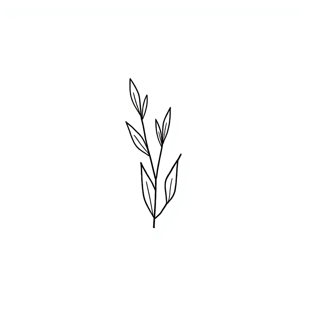 Illustration of Botanical Tea Logo Design