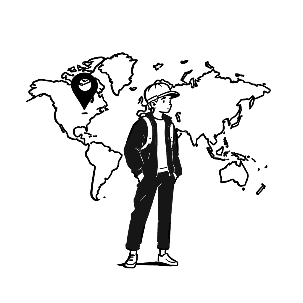 Illustration of Boy in Trendy Attire