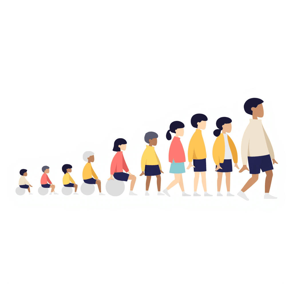 Illustration of Child Growth Ages 5 to 12