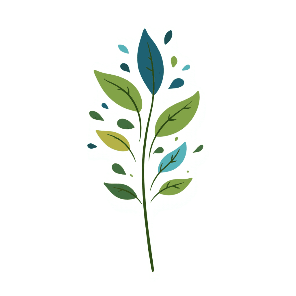 Illustration of Colorful Leaves