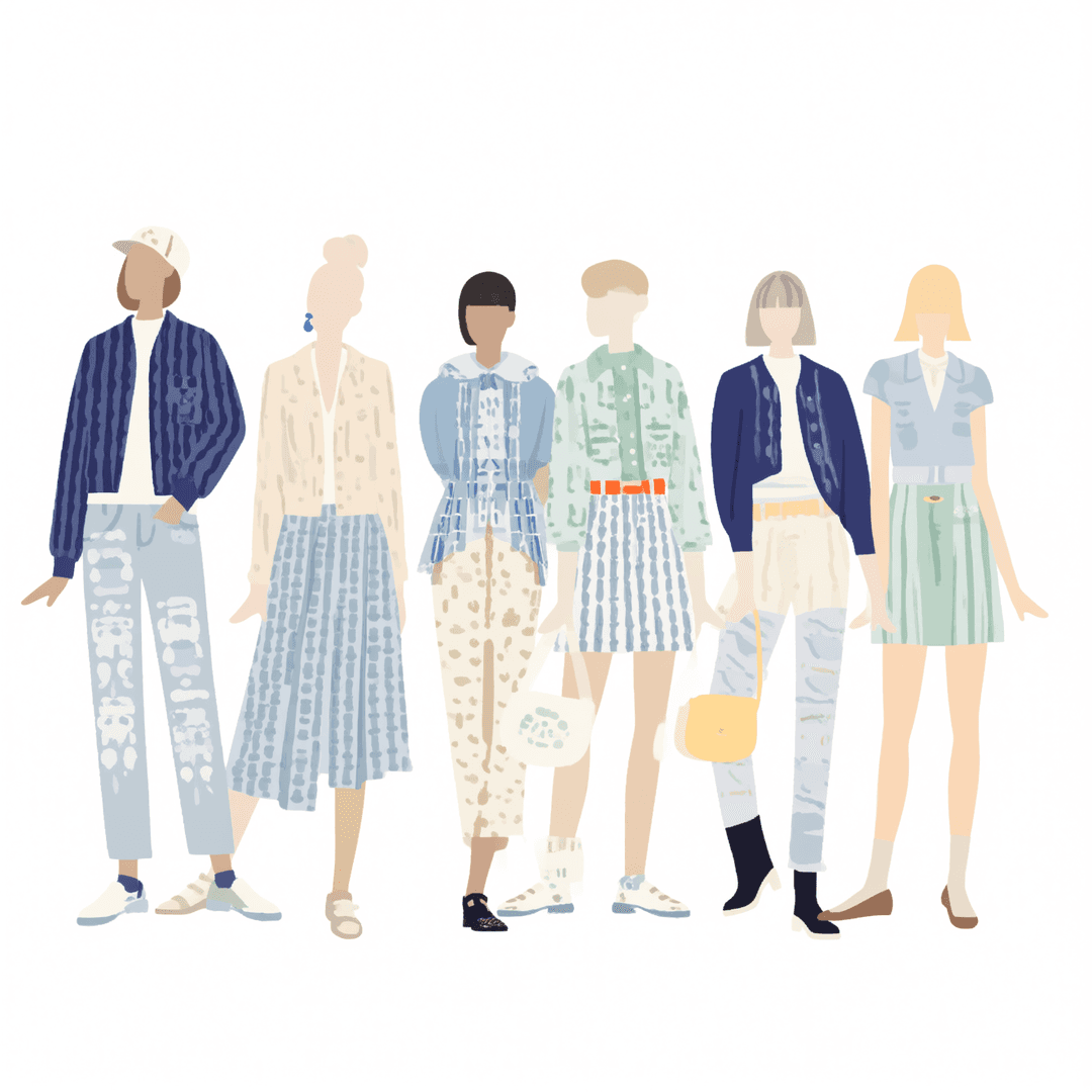 Illustration of Fashion Fusion Outfits