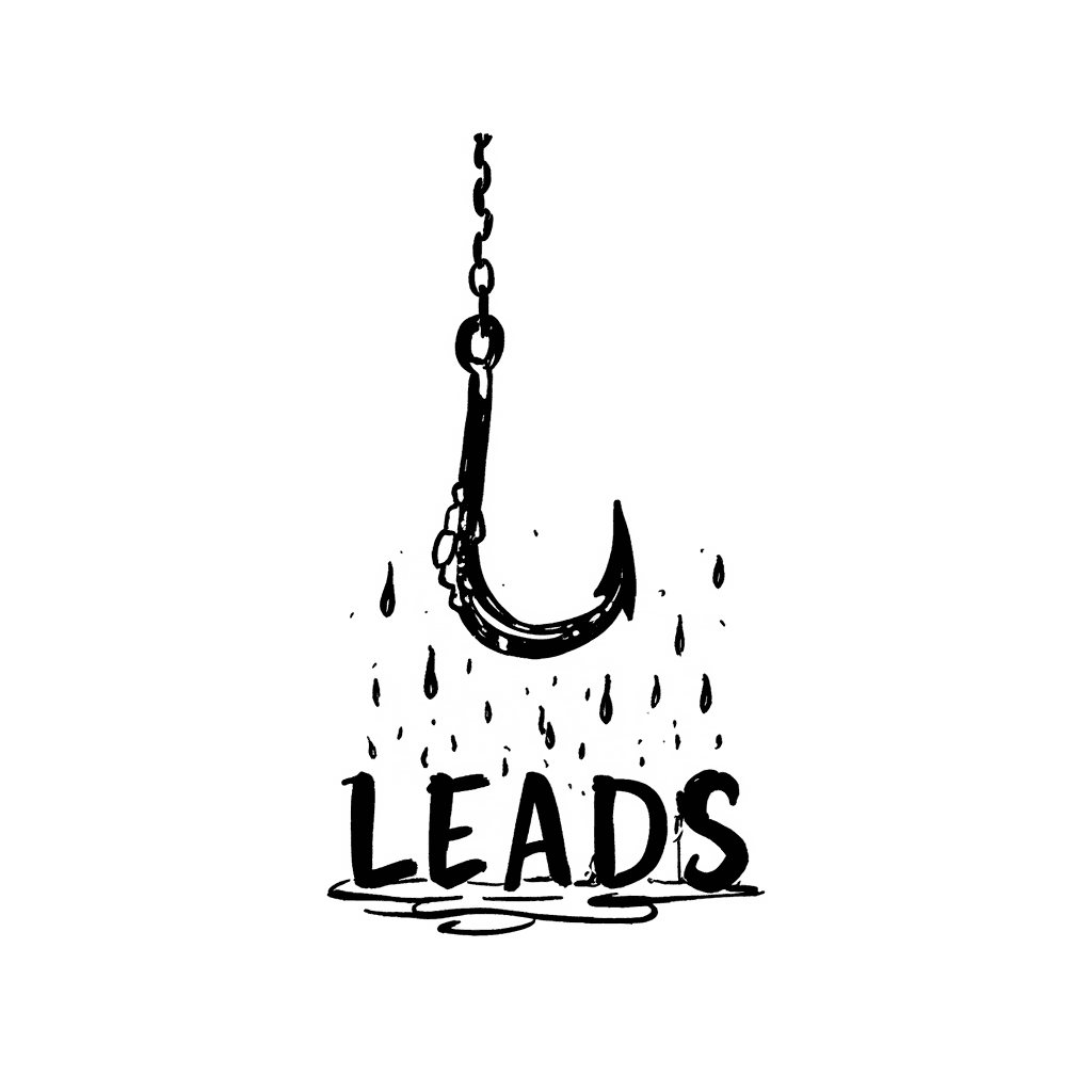 Illustration of Hook Catching Leads