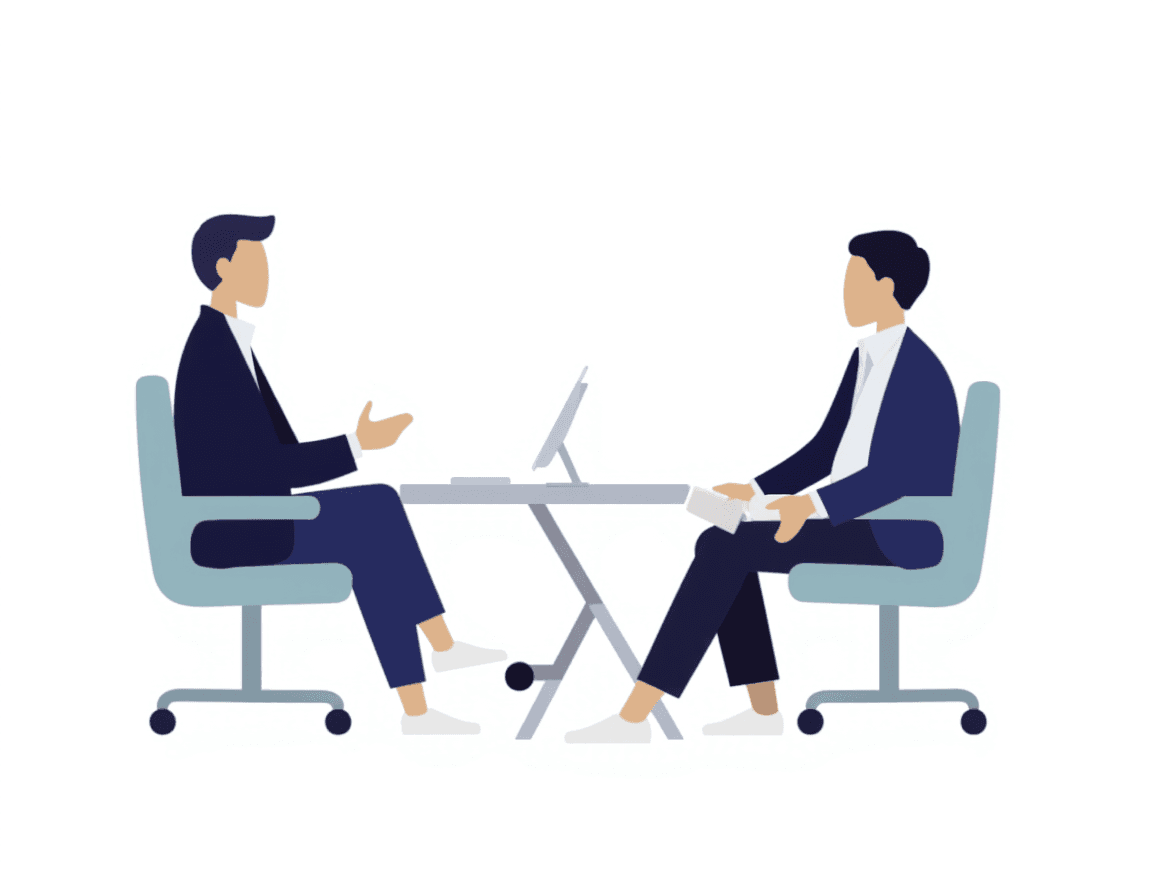 Illustration of Job Interview Interaction