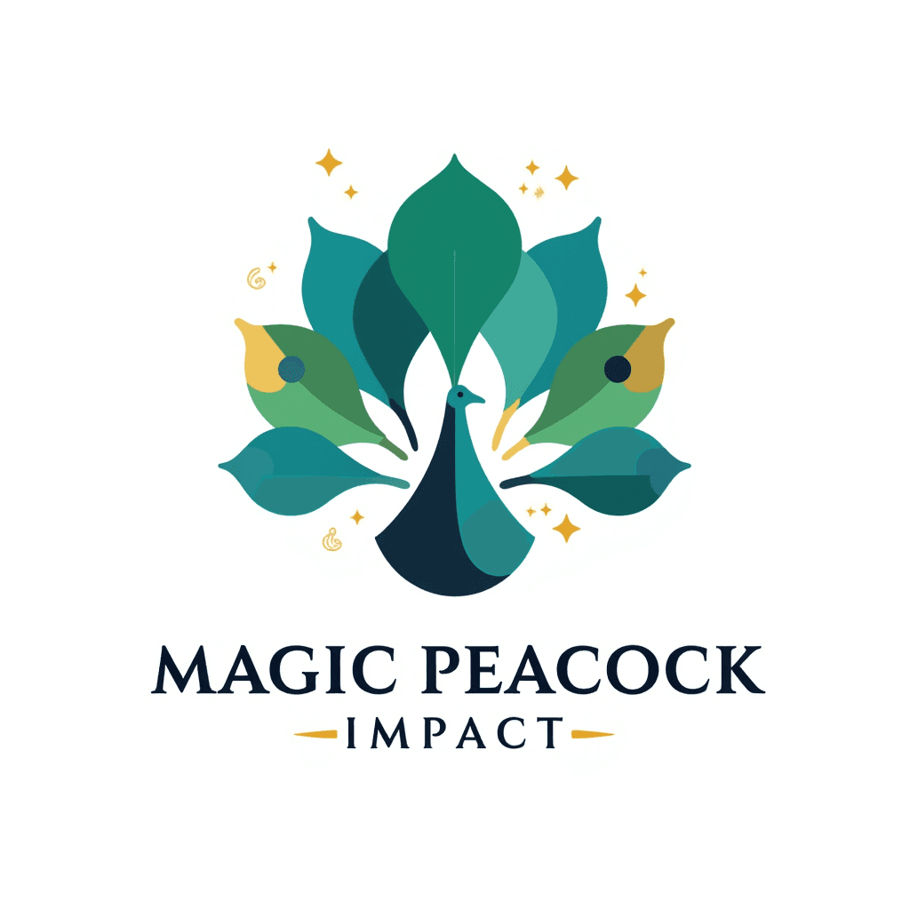 Illustration of Magic Peacock Impact Logo