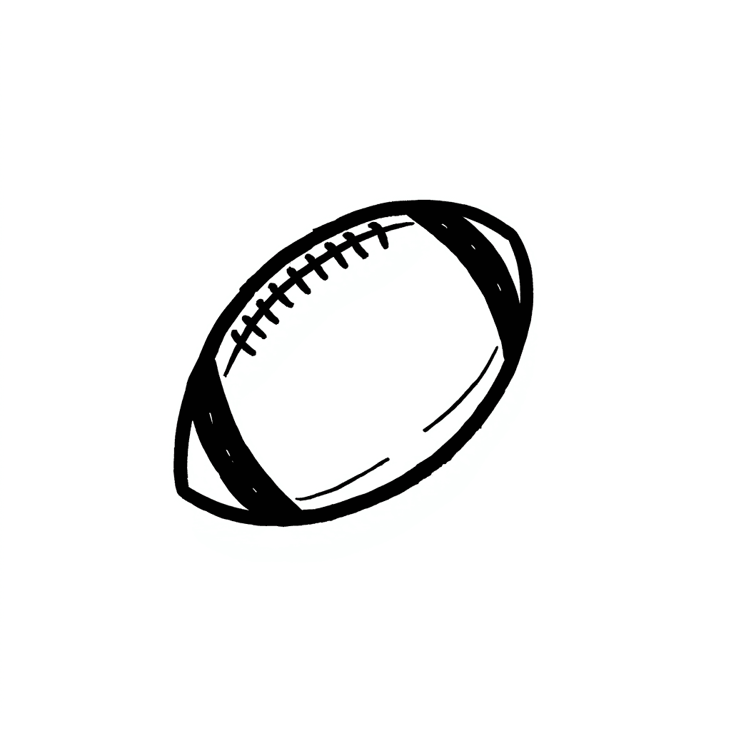 Illustration of Rugby Ball Design