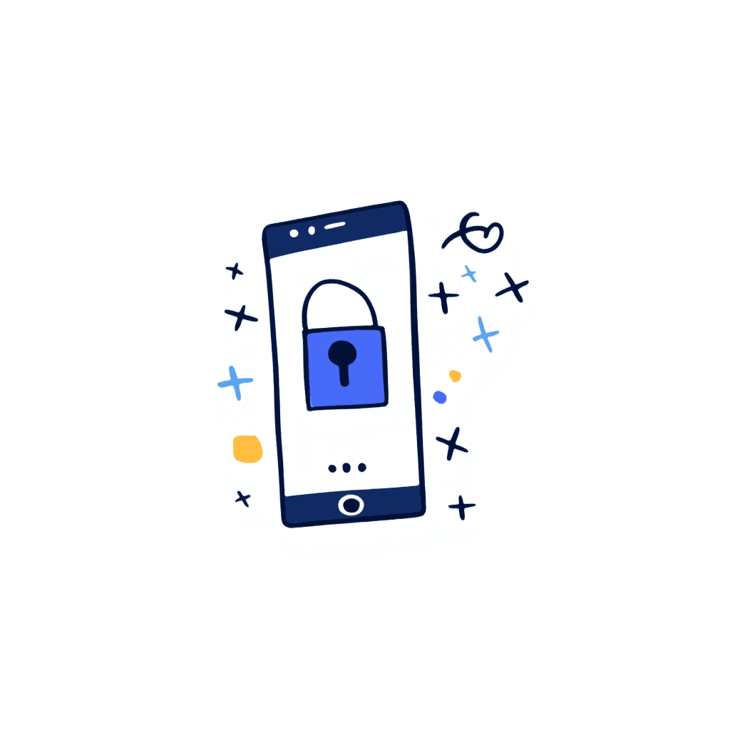Illustration of Secure Mobile Sign-In