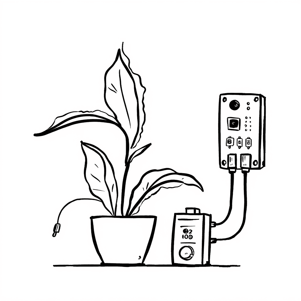 Illustration of Smart Plant Using Arduino