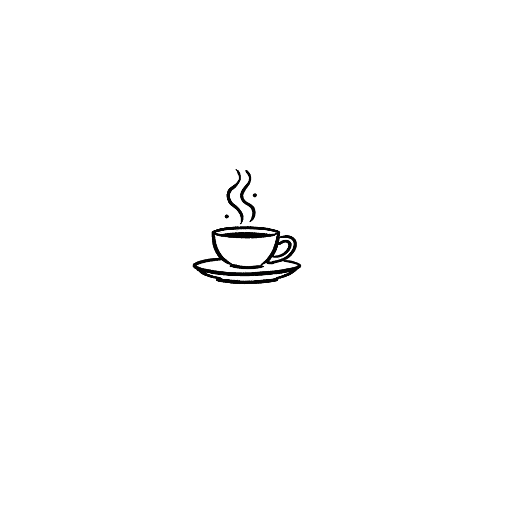 Illustration of Steaming Coffee Cup