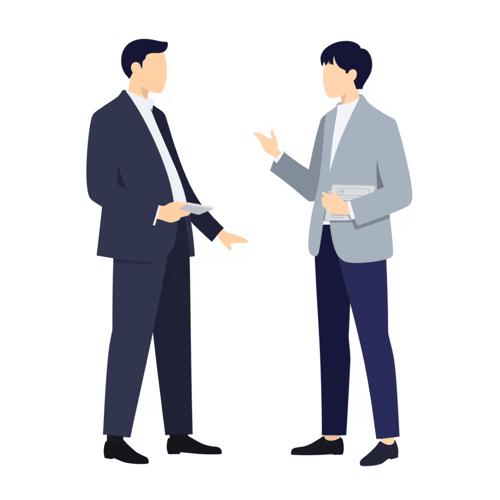 Illustration of Tax Accountants Meeting