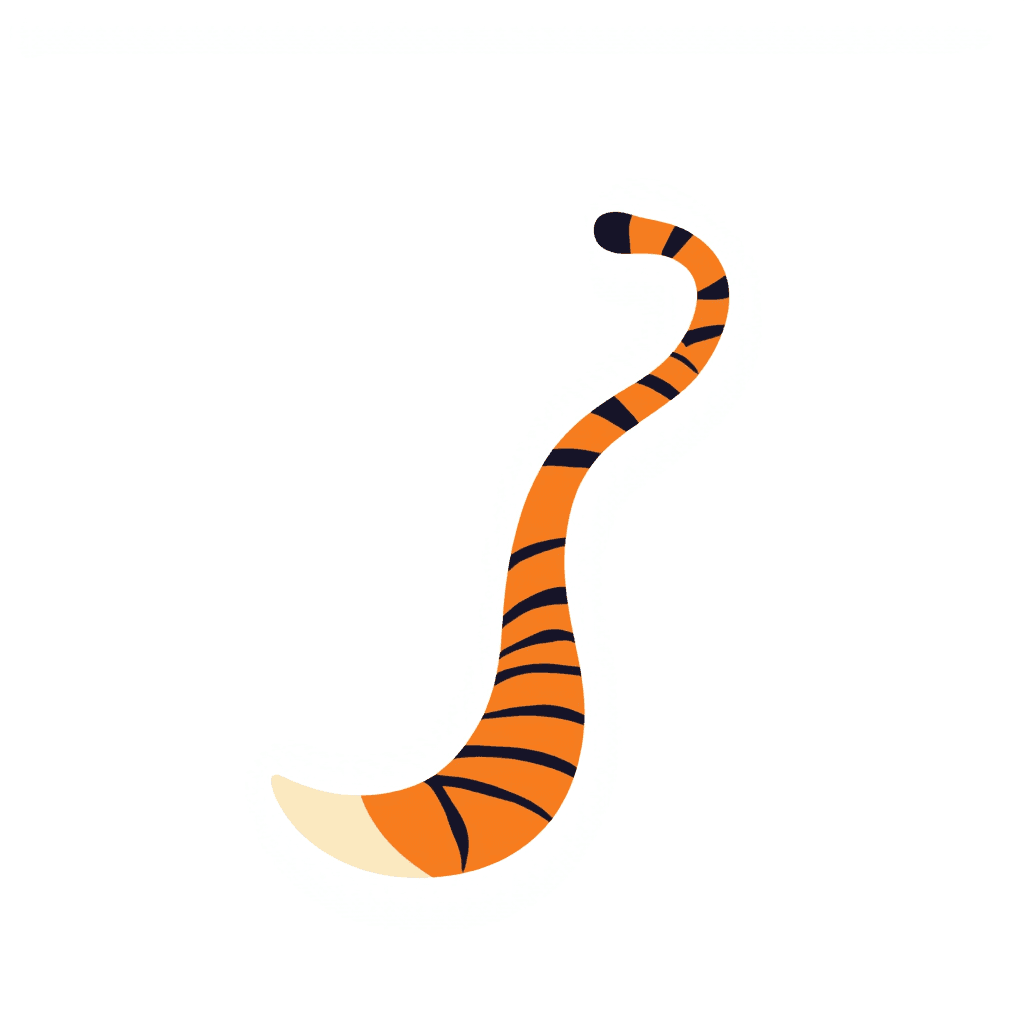Illustration of Tiger's Tail Design