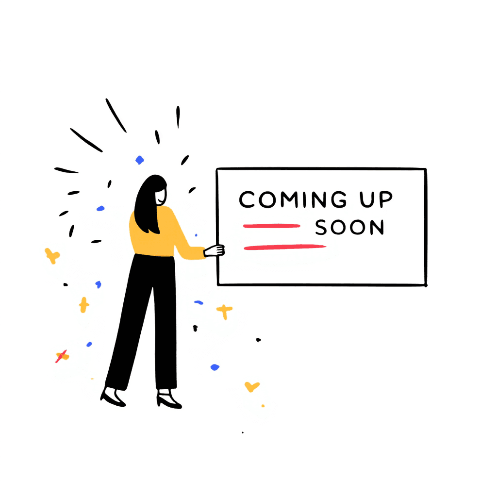 Illustration of Woman Holding a Sign