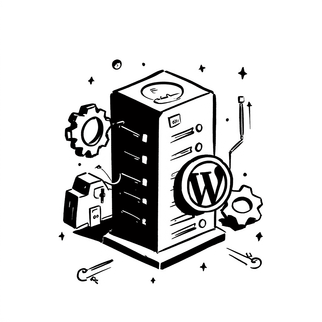 Illustration of WordPress Server Setup