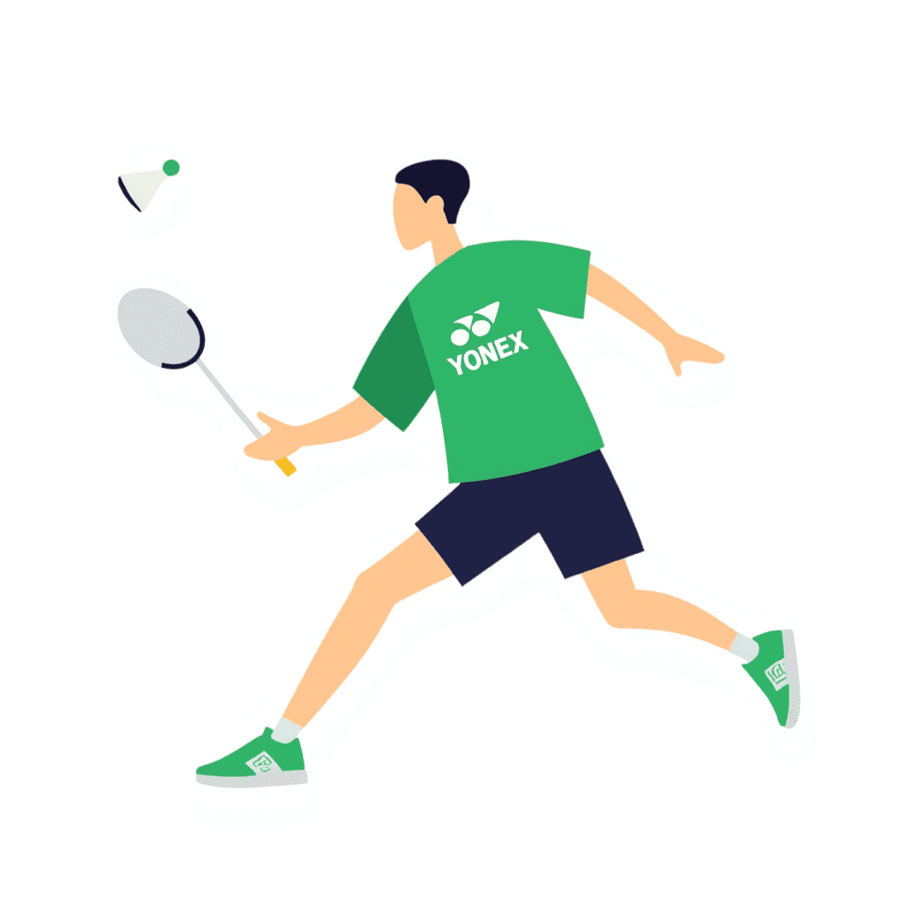 Illustration of Yonex Badminton Player