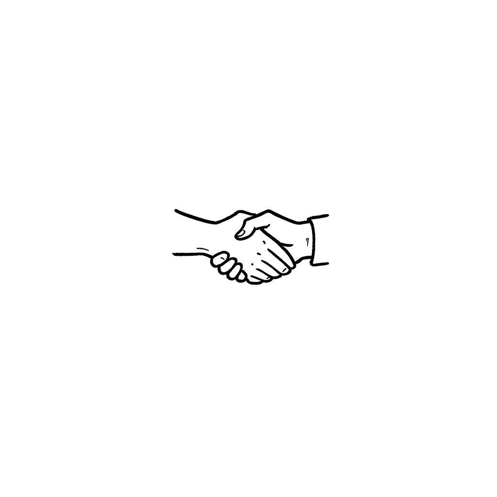 Illustration of a Business Deal Handshake