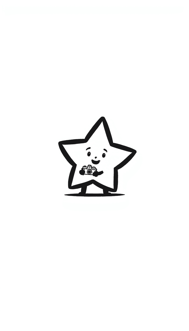 Illustration of a Happy Star Mascot