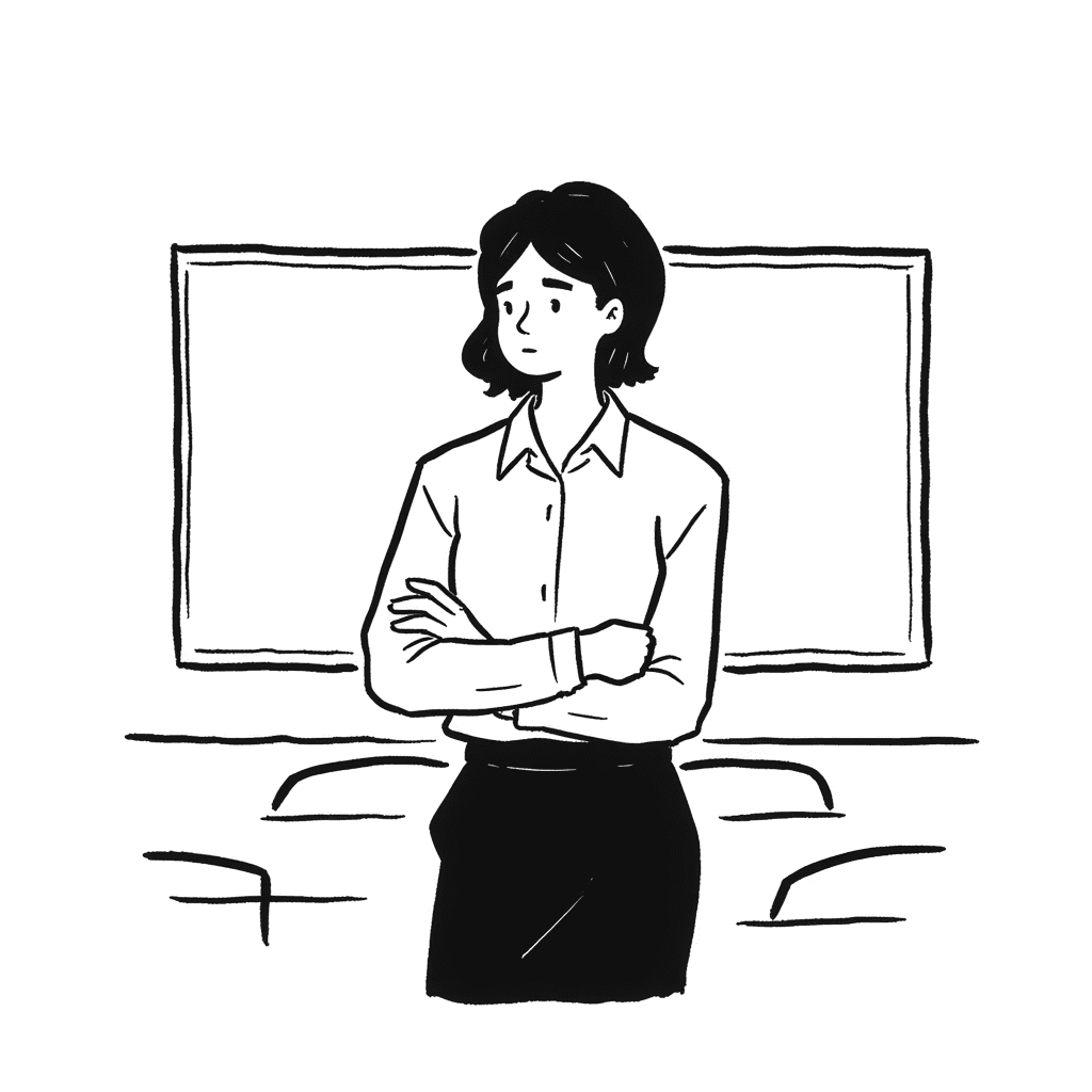 Illustration of a High School Teacher