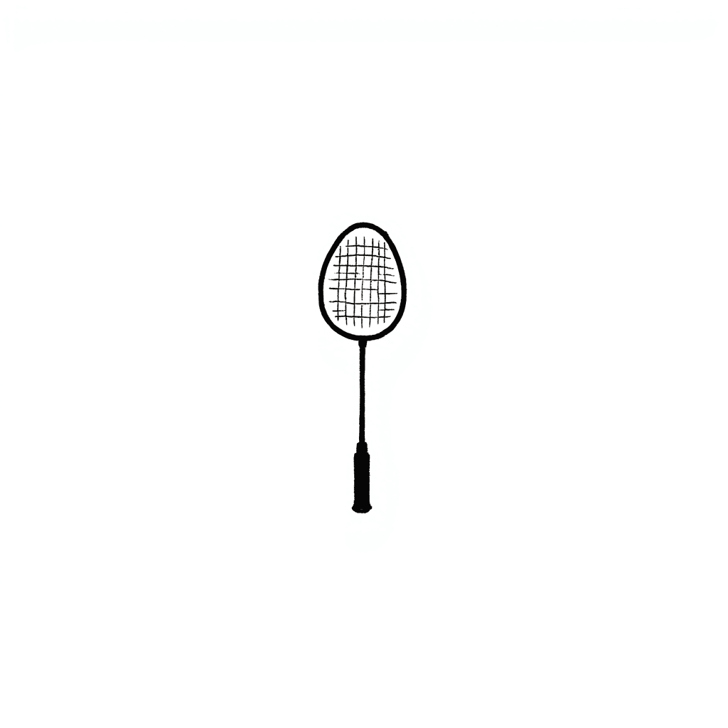 Illustration of a Simple Badminton Racket