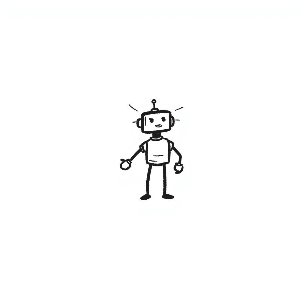 Illustration of a Simple Cartoon Robot