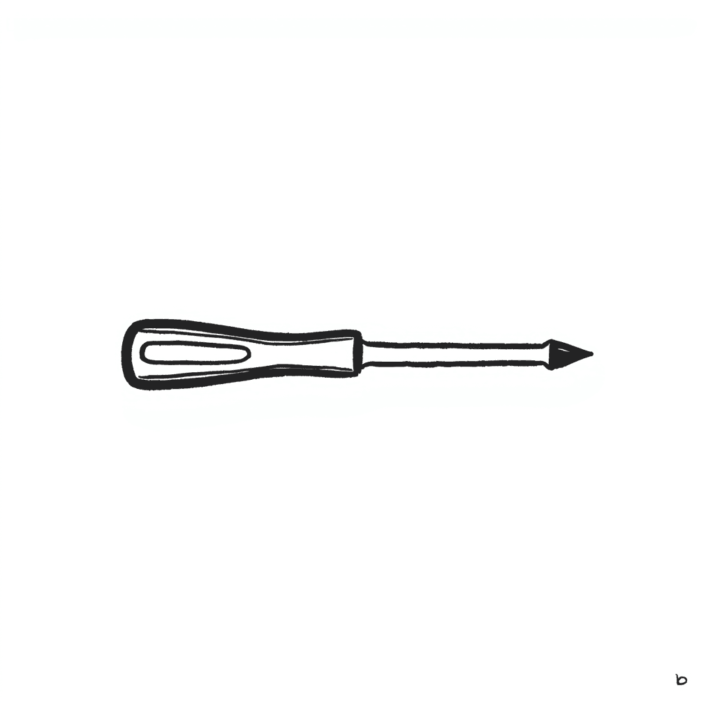 Illustration of a Simple Screwdriver Tool