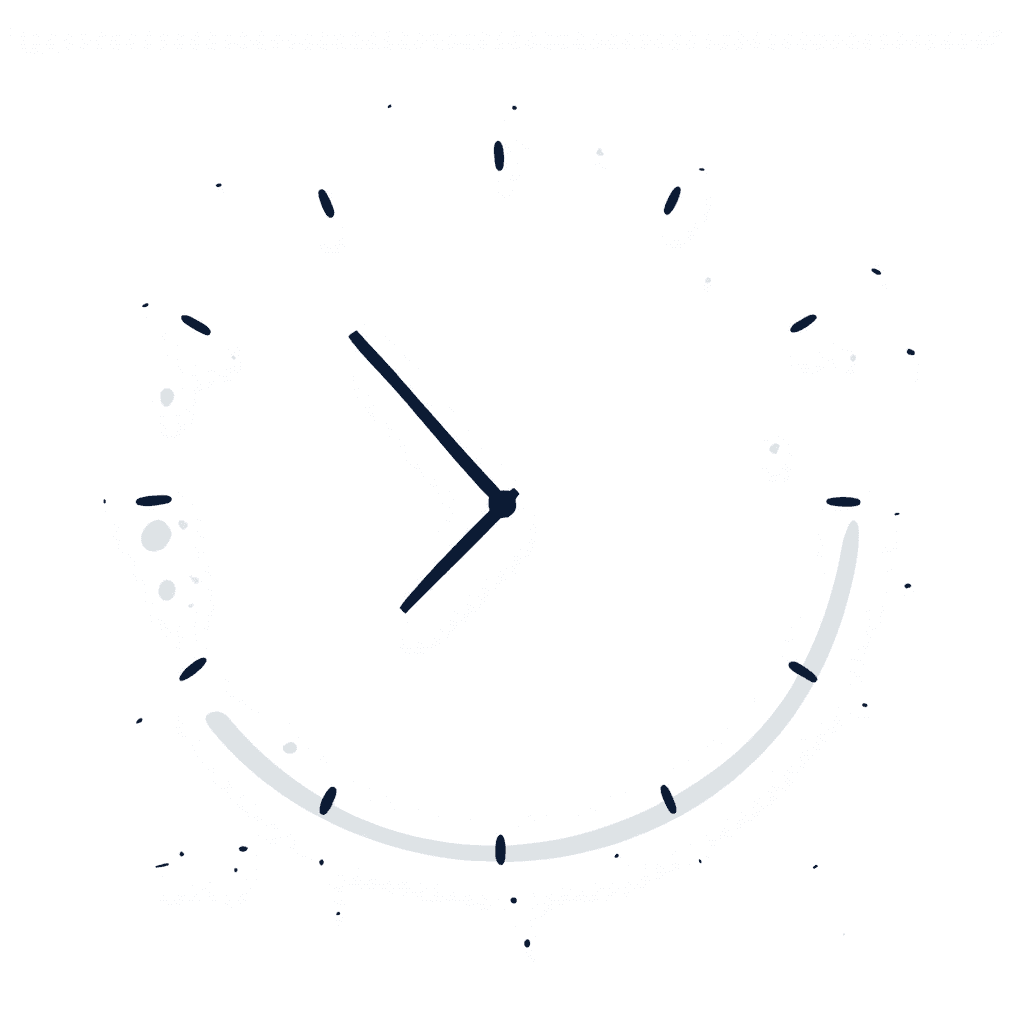 Illustration of a Ticking Clock