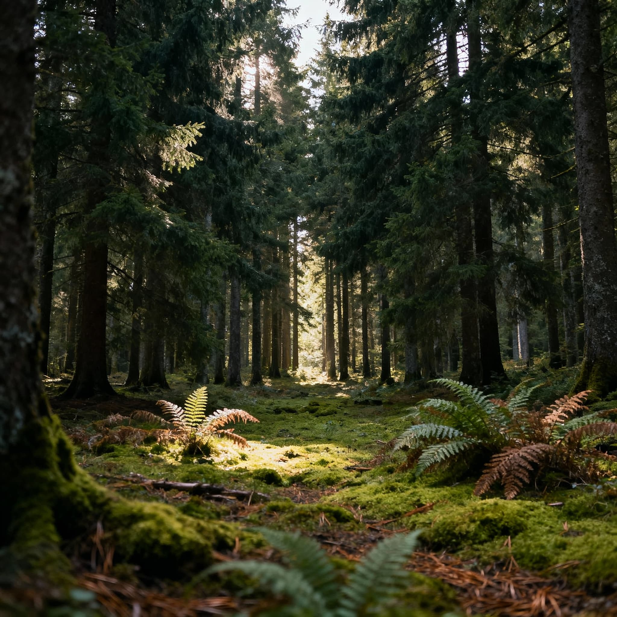 photo ofspruce forest